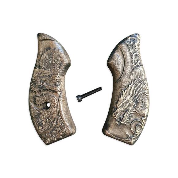 Yin Yang Dragon - Smith & Wesson J-Frame Round Butt Grips