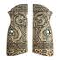 Browning Hi-Power maple grips - Celtic Gates / hand-painted