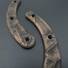Ka-Bar TDI Ladyfinger KA1494 maple handle scales - Crack V2 (3169) / hand-painted