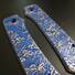 WE Knife Big Banter maple handle scales - Japan Wave / hand-painted