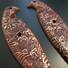 Ka-Bar TDI Law Enforcement Large maple handle scales - Japan Wave Baroque / hand-painted