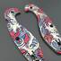 Spyderco Sliverax maple handle scales - Japanese Maple / hand-painted