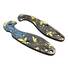 Spyderco Sliverax maple handle scales - Japanese Maple Black Gold / hand-painted