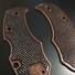 Spyderco Karahawk maple handle scales - Classic V2 Dark Cherry / hand-painted