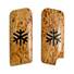Tokarev TT karelian birch Grips - Snowflakes / hand-painted