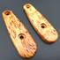ESEE Izula karelian birch handle scales - Traditional / hand-painted