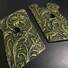Jennings J-22 Maple Grips - Wild Thickets Green / Hand-painted