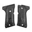 Beretta 92 compact-size maple grips - Beretta Logo Black / hand-painted