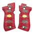 Beretta 84 maple grips - Katana Red Gold Coin / hand-painted