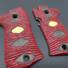 Beretta 85 Maple Grips - Katana Red Gold Coin / Hand-painted