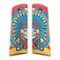 Gearhead Archery 1911 Slider maple grips - War Chief Multicolor V1 / hand-painted