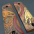 Yin Yang Dragon Orange Gold Red - Gearhead Archery 1911 Slider Bow Grips