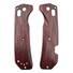 Benchmade Grizzly Creek 15060-2 maple handle scales - Fibers Dark Blood / hand-painted