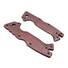Cold Steel AD-10 maple handle scales - Fibers Dark Blood / hand-painted