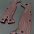 Cold Steel AD-10 maple handle scales - Fibers Dark Blood / hand-painted