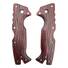 Cold Steel AD-10 maple handle scales - Fibers Dark Blood / hand-painted