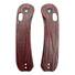 Knafs Lander 3 maple handle scales - Fibers Dark Blood / hand-painted