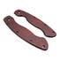 Spyderco Military maple handle scales - Fibers Dark Blood / hand-painted