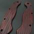 Spyderco Military maple handle scales - Fibers Dark Blood / hand-painted