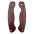 Spyderco Military maple handle scales - Fibers Dark Blood / hand-painted