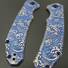CIVIVI Brazen maple handle scales - Japan Wave / hand-painted