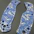 Spyderco Persistence maple handle scales - Japan Wave / hand-painted