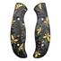 Spyderco Mule Team/2 maple handle scales - Japanese Maple Black Gold / hand-painted