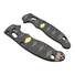 Spyderco Manix 2 maple handle scales - Katana Black Gold Coin / hand-painted