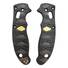 Spyderco Manix 2 maple handle scales - Katana Black Gold Coin / hand-painted
