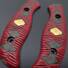 Katana Red Gold Coin - Spyderco Mule Team, Mule Team 2 Knife Scales by Svechnikov Knives