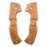 Cold Steel 4-Max Elite maple handle scales - Molon Labe V2 (3166) / hand-painted