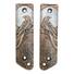 Cold Steel GI Tanto maple handle scales - Moon Raven / hand-painted