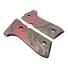 Beretta 92 Full-Size Walnut Grips - Red Raven Dark / Hand-painted