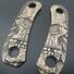 Knafs Lander 4 maple handle scales - Rise Up Skull / hand-painted