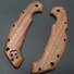 Cold Steel Voyager Large walnut handle scales - Traditional / hand-painted
