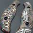 Spyderco Mule Team/2 maple handle scales - We Are All Mad Here / hand-painted