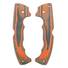 Cold Steel 5-Max G10 UltreX SureTouch handle scales - Traditional Orange Black / hand-painted