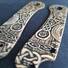 CIVIVI Elementum maple handle scales - Celtic Gates / hand-painted