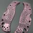 Spyderco RockJumper/LeafJumper maple handle scales - Celtic Gates Purple / hand-painted