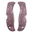 Spyderco RockJumper/LeafJumper maple handle scales - Celtic Gates Purple / hand-painted