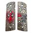 1911 full-size Magwell maple grips - Deadpool / hand-painted
