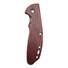 Hinderer XM-24 maple handle scales - Fibers Dark Blood / hand-painted
