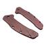 Kershaw Link maple handle scales - Fibers Dark Blood / hand-painted