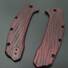 Kershaw Link maple handle scales - Fibers Dark Blood / hand-painted