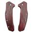 Kershaw Link maple handle scales - Fibers Dark Blood / hand-painted