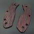Spyderco Ambitious maple handle scales - Fibers Dark Blood / hand-painted