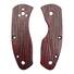 Spyderco Ambitious maple handle scales - Fibers Dark Blood / hand-painted
