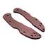 Spyderco Delica 4, Lil' Matriarch maple handle scales - Fibers Dark Blood / hand-painted