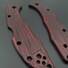 Fibers Dark Blood - Spyderco Delica 4, Lil' Matriarch Knife Scales by Svechnikov Knives