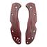 Fibers Dark Blood - Spyderco Delica 4, Lil' Matriarch Knife Scales by Svechnikov Knives
